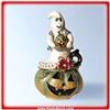 Image 1 : GOLD GHOST HALLOWEEN SWAROVSKI CRYSTAL BOX JEWELRY