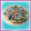 Image 1 : GOLD SWAROVSKI CRYSTALSCOMPACT PURSE MIRROR
