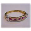 Image 1 : Genuine Ruby & Diamond Band Ring Sz. 7 14K Gold