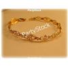 Image 1 : SOLID 14K Two Tone GOLD ITALIAN BRACELET 7.25" D/C