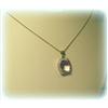 Image 3 : GENUINE PINK AMETHYST DIAMOND PENDANT NECKLACE