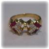 Image 2 : Mount Setting Genuine Ruby Diamond Ring 4 Carat Sz 7