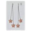 Image 2 : New 3" Solid 14K Gold Dangle Drop Earrings YG