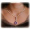 Image 1 : Genuine Amethyst PENDANT Sterling Silver SOLID