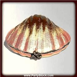 GOLD PINK SEASHELL SWAROVSKI CRYSTAL BOX JEWELRY