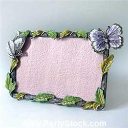 BUTTERFLY PHOTO FRAME GOLD SWAROVSKI CRYSTAL