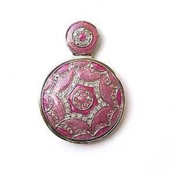 PURSE MIRROR GOLD SWAROVSKI CRYSTAL RED GREEN