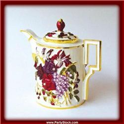 TEAPOT GOLD SWAROVSKI CRYSTAL BOX JEWELRY NEW