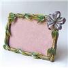 Image 1 : HIBISCUS FLOWER GOLD SWAROVSKI CRYSTALS FRAME