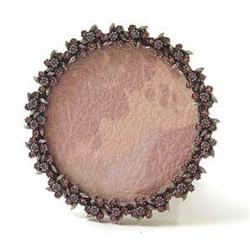 GOLD SWAROVSKI CRYSTALS LAVENDER WREATH FRAME