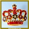 Image 1 : ROYAL CROWN PIN BROOCH GOLD SWAROVSKI CRYSTAL