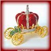 Image 1 : CROWN CARRIAGE GOLD SWAROVSKI CRYSTAL BOX JEWELRY
