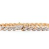 Image 2 : Plated 18KT Yellow Gold Diamond Bracelet