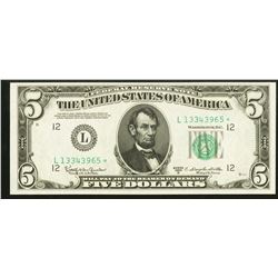 1950D $5 Federal Reserve STAR Note Fr. 1965-L*
