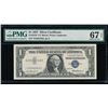 Image 1 : 1957 $1 Silver Certificate STAR Note PMG 67EPQ