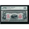 Image 1 : 1901 $10 Bison Low Serial Legal Tender PMG 53