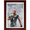 Image 1 : Georges St-Pierre Autographed Framed UFC 16X24 Limited Edition Canvas (Frozen Pond COA)