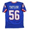 Image 1 : Lawrence Taylor Authentic Signed Blue Pro Style Jersey (BAS or JSA)