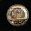 Image 2 : LeBRON JAMES MVP GOLD PLATED COIN