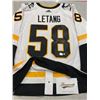 Image 1 : KRIS LETANG SIGNED ADIDAS PENGUINS JERSEY (FRAMEWORTH COA)