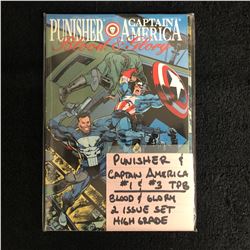 PUNISHER & CAPTAIN AMERICA #1/ #3 (MARVEL COMICS) BLOOD & GLORY 2 ISSUE SET