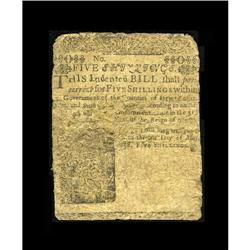 Delaware May 1, 1758 5s Fine. The signatures and serial