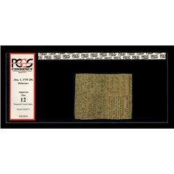 Delaware June 1, 1759 20s PCGS Apparent Fine 12, Repair