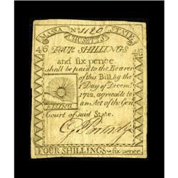 Massachusetts 1779 4s/6d Fine-Very Fine. This lovely Ri