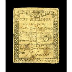 Massachusetts 1779 5s/6d Fine. This is a nice circulate