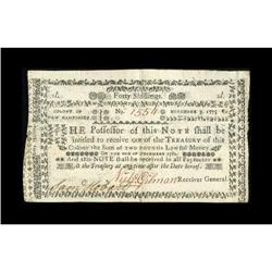 New Hampshire November 3, 1775 40s Contemporary Counter