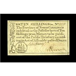 North Carolina December, 1771 10s Choice New. Four nice