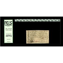 North Carolina December, 1771 10s PCGS EF 40PPQ