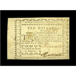North Carolina August 8, 1778 $10 Choice About New. Thi
