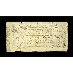 Virginia April 1, 1773 $8 Very Fine. This is the earli