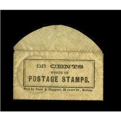 Postage Stamp Envelope 25¢ Snow & Hapgood Boston Extrem
