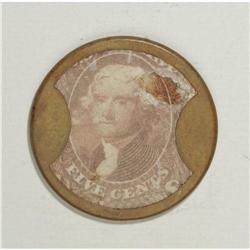 HB-122 EP-77 5¢ Tremont House Extremely Fine. The case