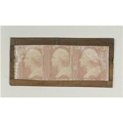 HB-unl EP-95a 9¢ Strip Extremely Fine. Feuchtwanger