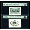 Image 1 : Fr. 1313SP 50¢ First Issue Wide Margin Pair PMG 66/65