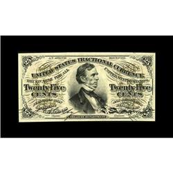 Fr. 1291 25¢ Third Issue Superb Gem New. Flashy bright