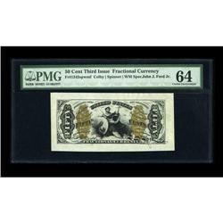 Fr. 1343SP 50¢ Third Issue Wide Margin Face Justice PMG