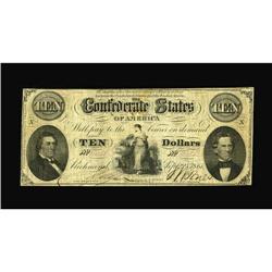 T25 $10 1861 Cr-169, PF-2 Fine