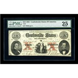 T26 $10 1861. Cr-177 PF-8 PMG has granted the grade of