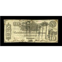 CT29/237A Counterfeit $10 1861. Very Fine.