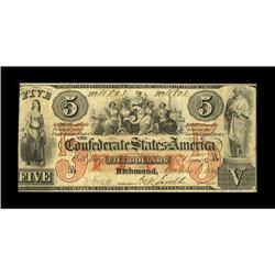 T31 $5 1861. This scarce mid-grade note was hand-picked