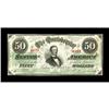 Image 1 : T57 $50 1863. A corner fold is found on this Jeff Davis