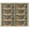 Image 1 : T68 $10 1864 Uncut Sheet of Eight. We have handled quit