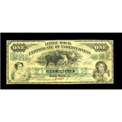 Little Rock, AR- City of Little Rock $1 Dec. 20, 1872 R