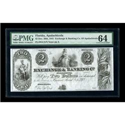 Apalachicola, FL- Exchange & Banking Co. $2 Dec 20th, 1
