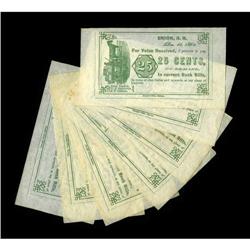 Union, NH- Tredick, Swinerton, Gilman 25¢ Dec. 15, 1862