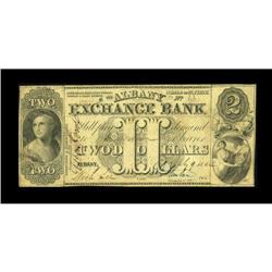 Albany, NY- Albany Exchange Bank $2 July 9, 1842 S10A p